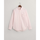 GANT Herren Reg Poplin Gingham Shirt Klassisches Hemd light pink, XL