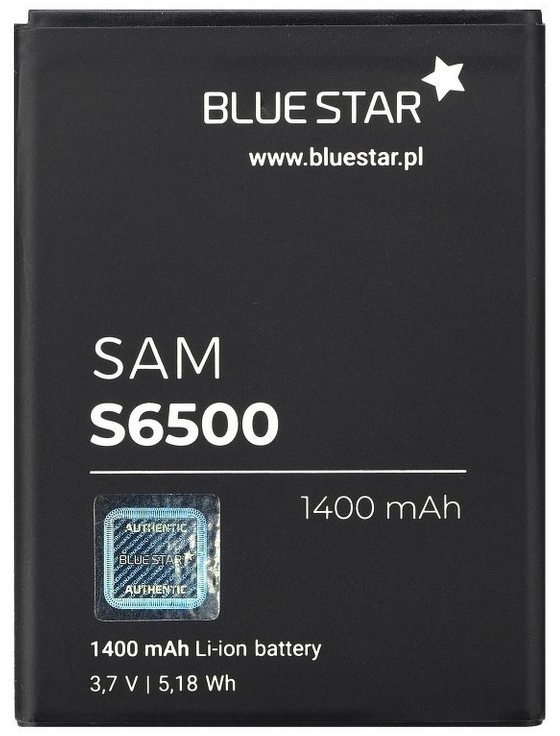 BlueStar Akku Ersatz kompatibel mit Samsung Galaxy Young S6310 1400 mAh Austausch Batterie Accu EB464358VU Smartphone-Akku