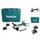 Makita DGA 900 MKX2 Akku Winkelschleifer 36V ( 2x18V ) 230mm Brushless + 2x Akku 4,0Ah + Ezynut + Koffer - ohne Ladegerät