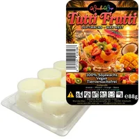 WonderWax Duftwachs WonderWax® Duftriegel 6 x Duftwachs Kreise Weiß, 100% Sojawachs (Tutti Frutti), Duftrichtung: Tutti Frutti