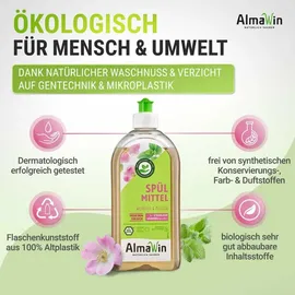 AlmaWin Spülmittel Wildrose Melisse 500 ml