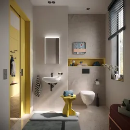 Duravit D-Code Wand-WC mit WC-Sitz Weiß Hochglanz