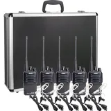 Alinco Team-Set DJ-VX-46 + KEP-24-AL 150101 PMR-Handfunkgerät 5er Set