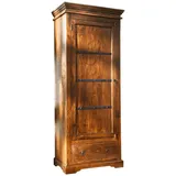 Massivmoebel24 Schrank Akazie 80x40x193 honig lackiert Oxford 0900
