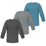 Normani Shirt Taupo blau | grau / anthrazit / graumeliert 74/80