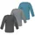 Normani Shirt Taupo blau | grau / anthrazit / graumeliert 74/80
