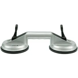 VOREL Vakuumgriff Aluminium 115 mm grau