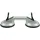 VOREL Vakuumgriff Aluminium 115 mm grau
