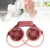 Mini-nackenventilator, Flexibel, Usb-wiederaufladbar, Tragbar, 2 Geschwindigkeitsstufen, Taro-lila, Abs