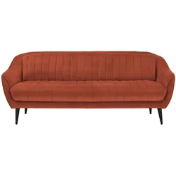 Sofa  Sophia ¦ orange ¦ Maße (cm): B: 215 H: 83 T: 90