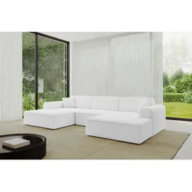 altdecor Wohnlandschaft IREA-U1-v3 - 301x165x77 cm Weiß