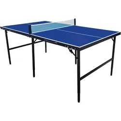 COUGAR Midi 1800 Tischtennisplatte inkl. Bälle, Schläger & Netz, blau 2m2