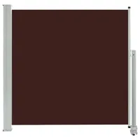 vidaXL Seitenmarkise Ausziehbar 160 x 300 cm Braun Polyester