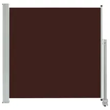 vidaXL Seitenmarkise Ausziehbar 160 x 300 cm Braun Polyester