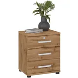 CARO-Möbel Bürocontainer Wildeiche, Mode, 44x55x45 cm, Arbeitszimmer, Container