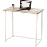 homelikesport Schreibtisch Computertisch Bürotisch PC Tisch Laptoptisch Büromöbel Arbeitszimmer Klappbar Mehrzweck Computertisch,Schreibtisch,Metallgestell,80 x 45 x 75 cm,Schwarz