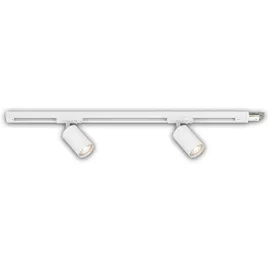 Briloner Rail Schienensystem, Erweiterungsset, 2x GU10 Spots, Schwenkbar, Drehbar, Weiß, 0,75 m,