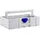 Tanos Transportkiste ABS Kunststoff 296 x 508 x 130 mm blau/grau