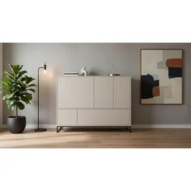 agmat-furniture Genua 160 x 120 x 45 cm Beige / Weiß