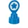 Colop Motivationsstempel Lehrerstempel Stern blau Ø 22 mm