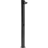 Steinbach Solardusche Pure – 049044Y – Hochwertige Gartendusche mit robustem 40 l Aluminiumtank und schwenkbarem Duschkopf – 212 cm hoch