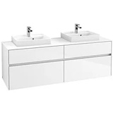 Villeroy & Boch Collaro Waschbeckenunterschrank 160 x 55 cm White Matt