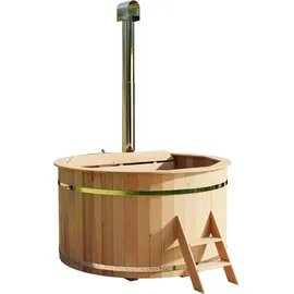 FinnTherm Badefass Bergen 200 x 101 cm mit Holzofen