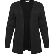 KAFFE CURVE Farsia Strickjacke Schwarz M