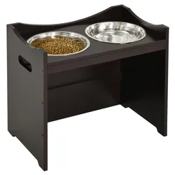 PawHut Futterstation Edelstahl, MDF