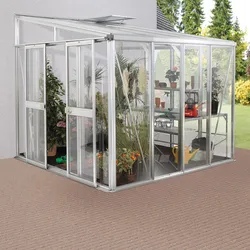 VITAVIA Gewächshaus »Helena«, 7 m2, Aluminium/Glas, winterfest - silberfarben
