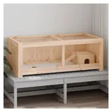 vidaXL Hamsterkäfig 104x52x38 cm Massivholz Tanne