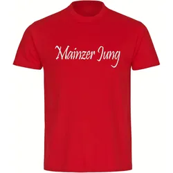 multifanshop Kinder T-Shirt - Mainz - Mainzer Jung - Druck weiß - Kind