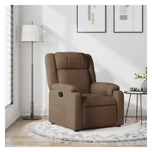 vidaXL Relaxsessel Braun Stoff 95 x 99 x 0 cm Braun mit Liegeposition