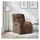 vidaXL Relaxsessel Braun Stoff 95 x 99 x 0 cm Braun mit Liegeposition