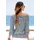 LASCANA Carmenbluse LASCANA, Damen, Gr. 44, blau (marine, weiß, gestreift), Web, Obermaterial: 100% Viskose, bedruckt, figurumspielend hüftlang, Carmenausschnitt, Volant, Blusen, mit modischem Druck, Damenbluse, schulterfrei, casual, Topseller