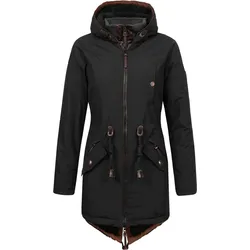 Parka Abby Freizeit Damen Ohne Atmungsaktiv BRAVE SOUL SCHWARZ XS (36/38)