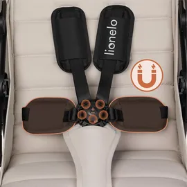 lionelo IVA Buggy bis 22 kg 6 Monaten bis 4 Jahre 360° Räder Volle Stoßdämpfung Verstellbare Rückenlehne höhenverstellbares Verdeck XXL UPF50+ Premium Stoff