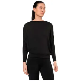 super.natural Kula Langarm-t-shirt - Jet Black - XL