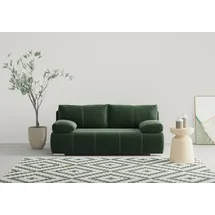 Collection AB Sofa COLLECTION AB "Torsten", grün, B:188cm H:84cm T:96cm, 100% Polyester, Sofas, Schlafsofa 2-Sitzer-Sofa, mit Bettfunktion und Bettkasten