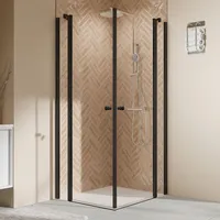 Breuer Elana 2.0 mit Eckeinstieg mattschwarz 90 x 90 x 200 cm