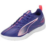 Puma Ultra 5 Play IT Jr Soccer Shoe, Lapis Lazuli White-Sunset Glow, 33