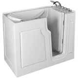 DEKO VERTRIEB BAYERN Whirlpool-Badewanne Luxus Tür Seniorenbadewanne S2 Senioren-Whirlpool Badewanne 122x71