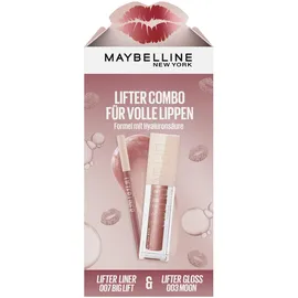 Maybelline New York Lifter Gloss 003 Moon + Lifter Liner Lippenkonturenstift 007 Big Lift Geschenkset