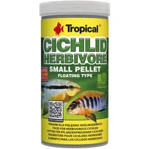 Tropical Fischfutter-Granulate Cichlid Herbivore Pellet S 250 ml