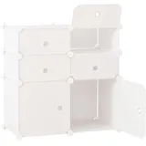 Homcom Schuhschrank 37 x 73 x 75 cm weiß / weiß