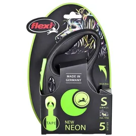 flexi New Neon neon grün Gurt 5 m