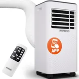 Mobile Klimaanlage MZKA2000 Weiß 7000 BTU inkl Fernbedienung APP-Steuerung