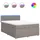 vidaXL Boxspringbett 140 x 200 cm Taupe