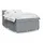 vidaXL Boxspringbett mit Matratze Hellgrau 140x200 cm Stoff