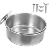 Supvox Edelstahl-vogelfutternapf Für Nymphensittich Und Papageien Praktischer Futterspender Mit Klemme Für Vogelkäfig Einfache Reinigung Stabiler Becherhalter Für Kleintiere